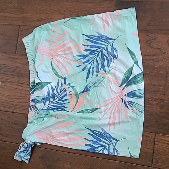 Reel Legends Tropical Leaf Print Mock Wrap Skirt size XL - Picture 2 of 6